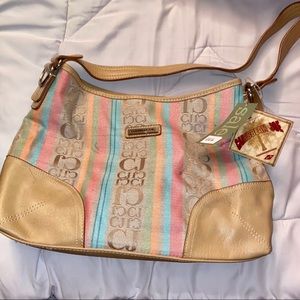 Caribbean Joe multicolored shoulder purse
